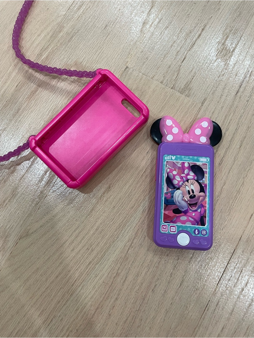 Minnie Mouse Toy cellphone and wearable phone case